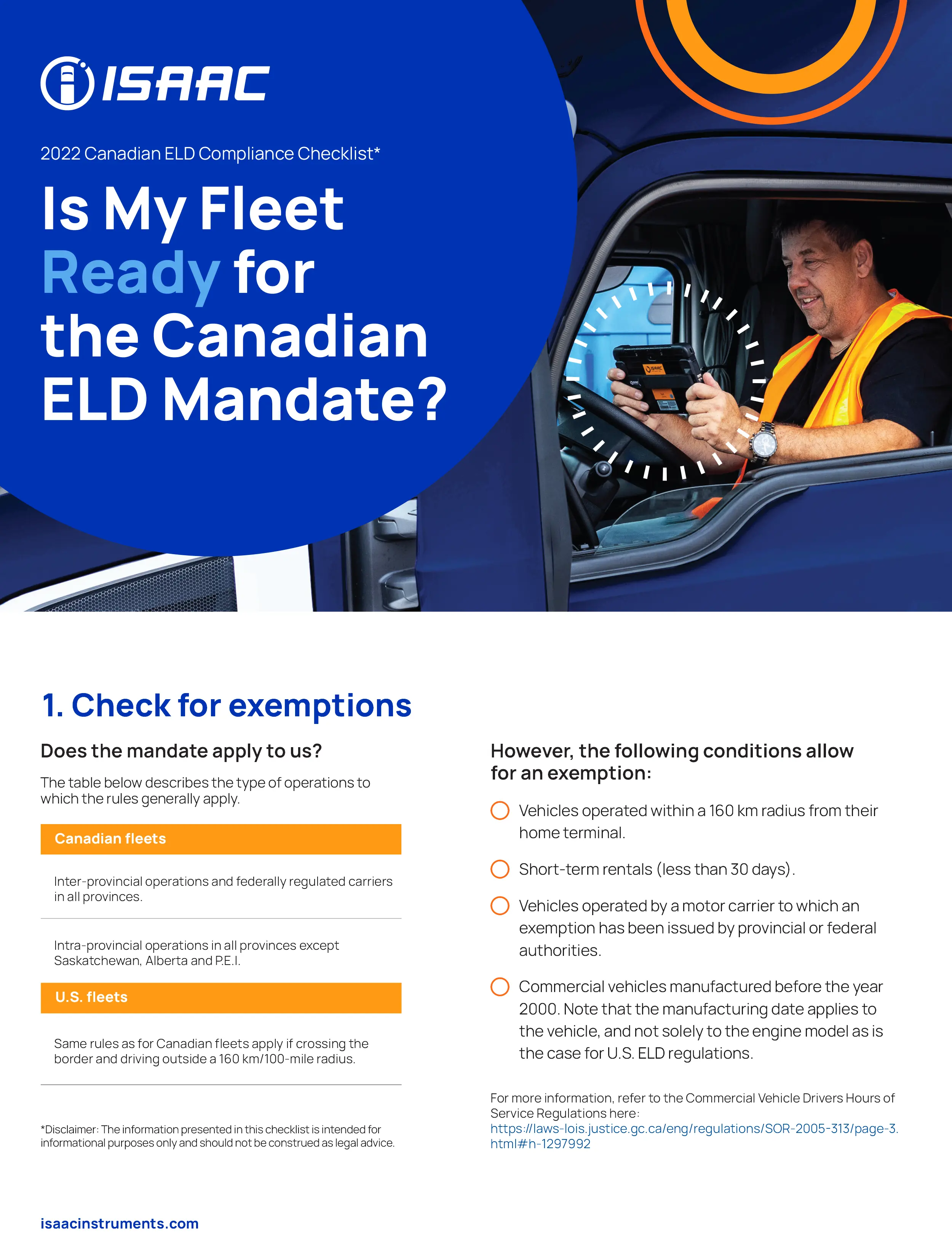 2022 Canadian ELD Compliance Checklist