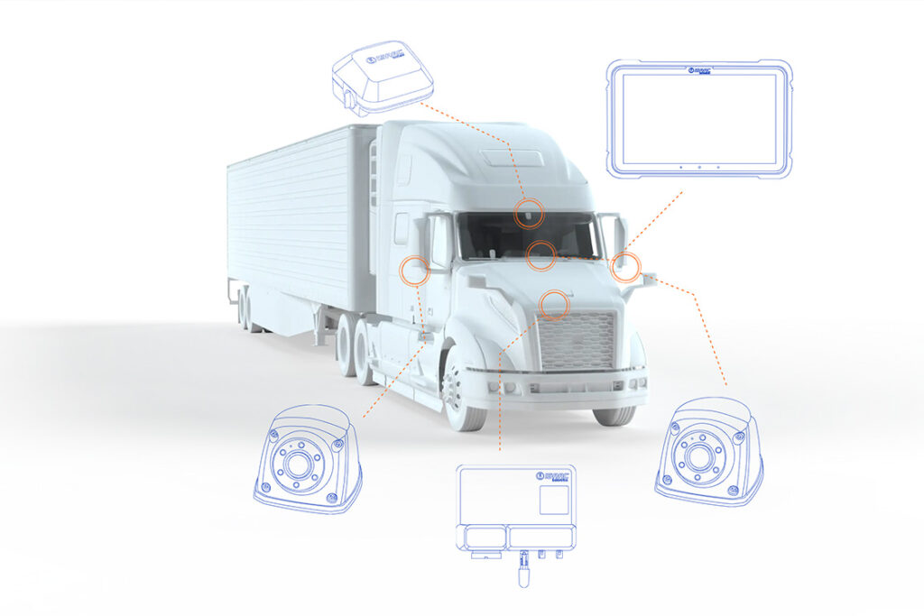 ISAAC’s built-for-trucking tablet, communication gateway and connected camera system are among the components fleet clients depend on.