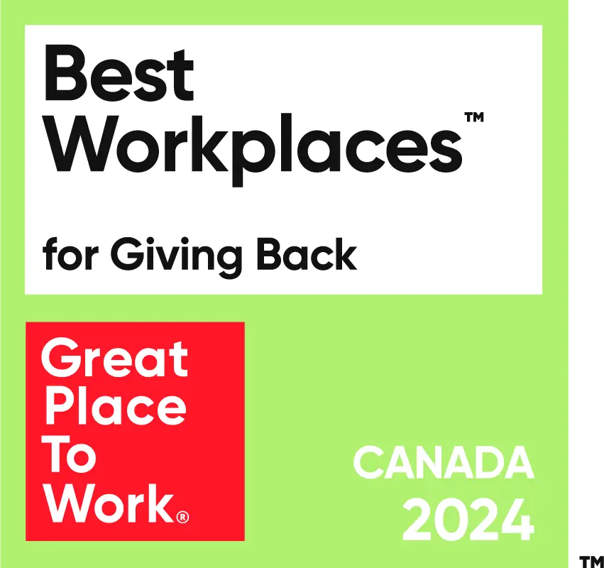 Meilleurs Lieux de Travail Canada 2024 badge de Great Place to Work.