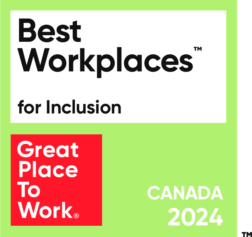 Best Workplaces for Inclusion Canada 2024 badge from Great Place to Work.