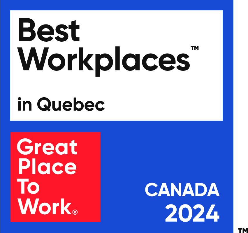 Meilleurs Lieux de Travail Canada 2024 badge de Great Place to Work.